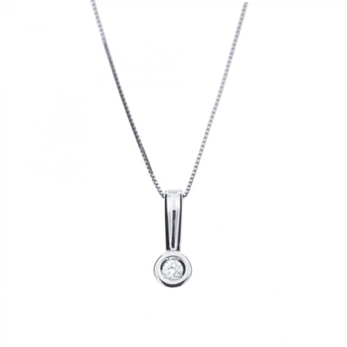 Necklace with diamond 0.20 ct