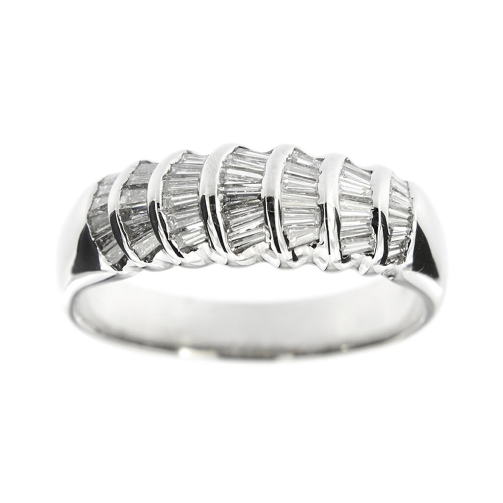 Riviere ring with diamonds