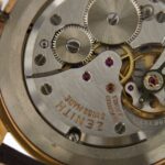 Meccanismo interno di orologio Zenith in oro rosa