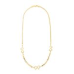 collana oro giallo con fiocchi