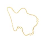 collana oro giallo con fiocchi