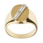 anello uomo oro con diamanti