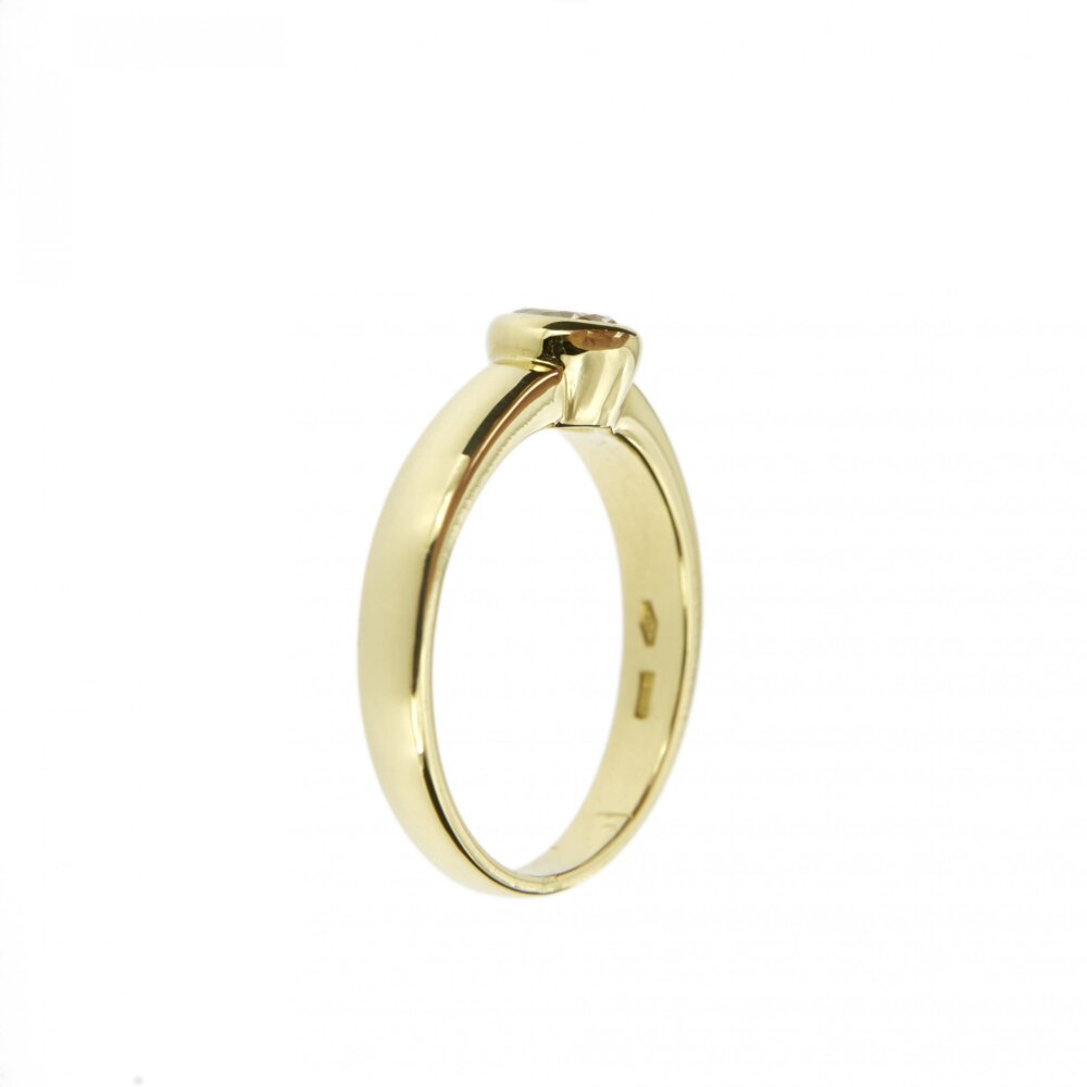 anello oro giallo diamante