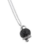 collana pendente campanella con diamanti