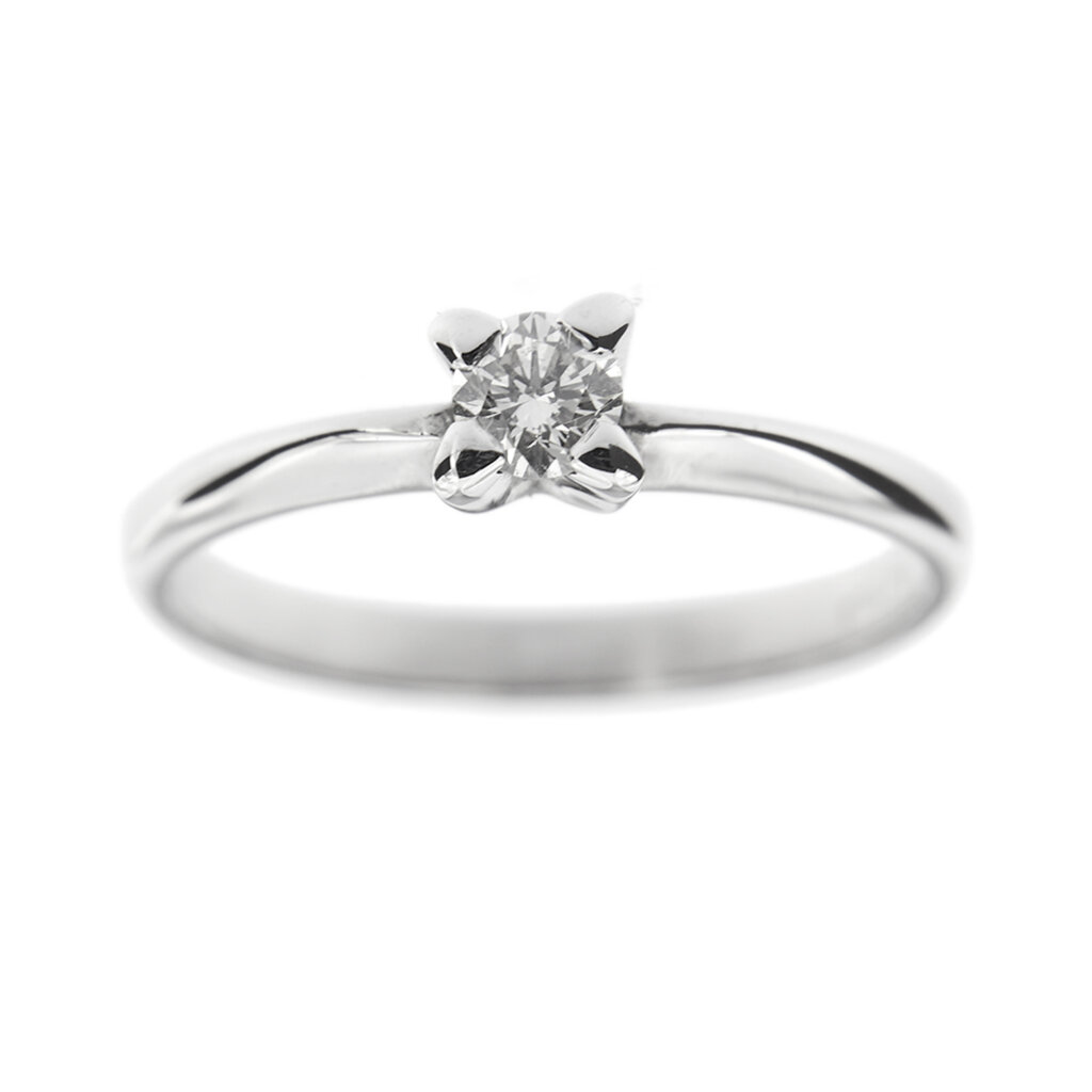 Solitaire ring with diamond 0.25 ct