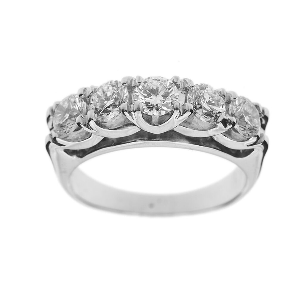 Riviere ring with diamonds