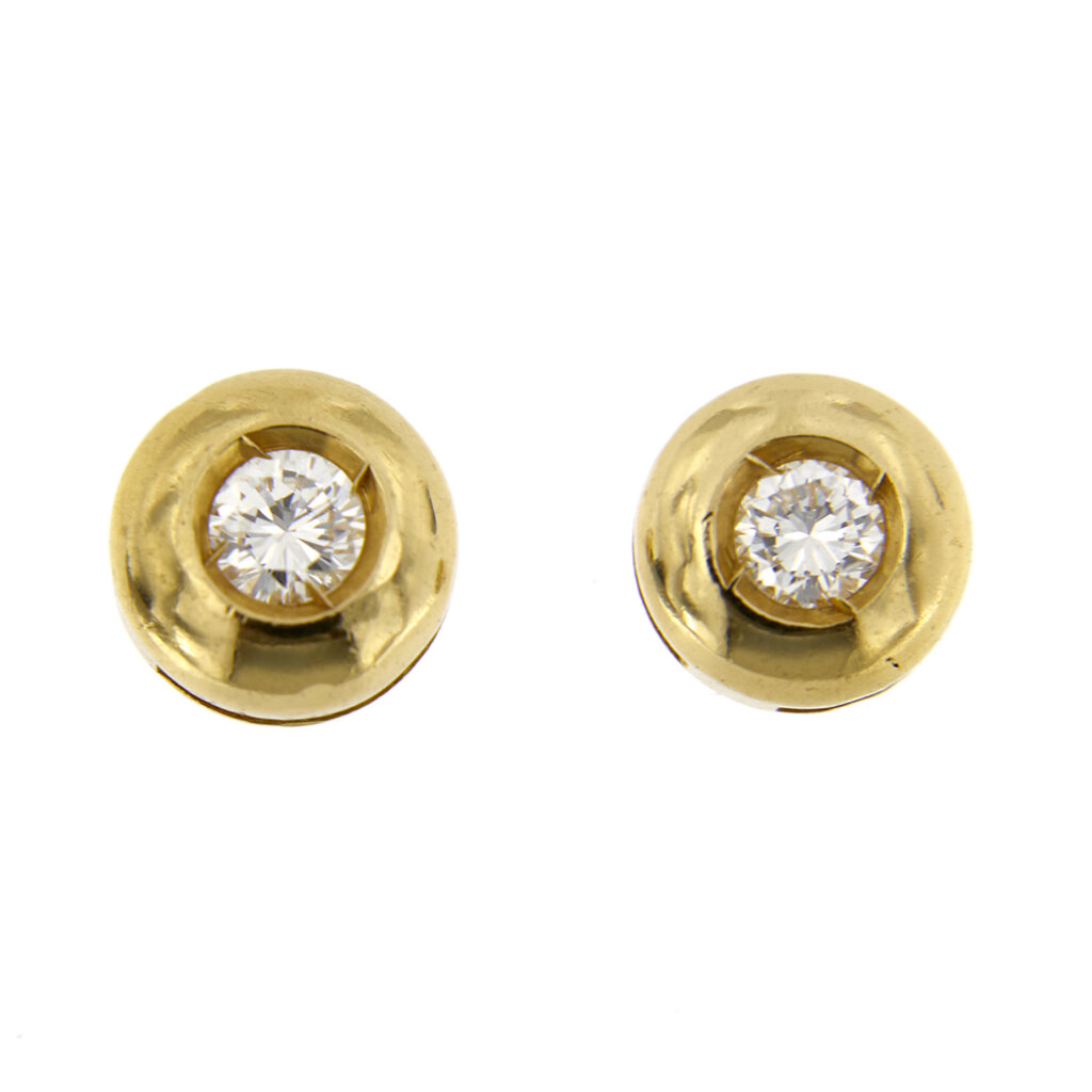 Stud earrings with diamonds 0.16 ct