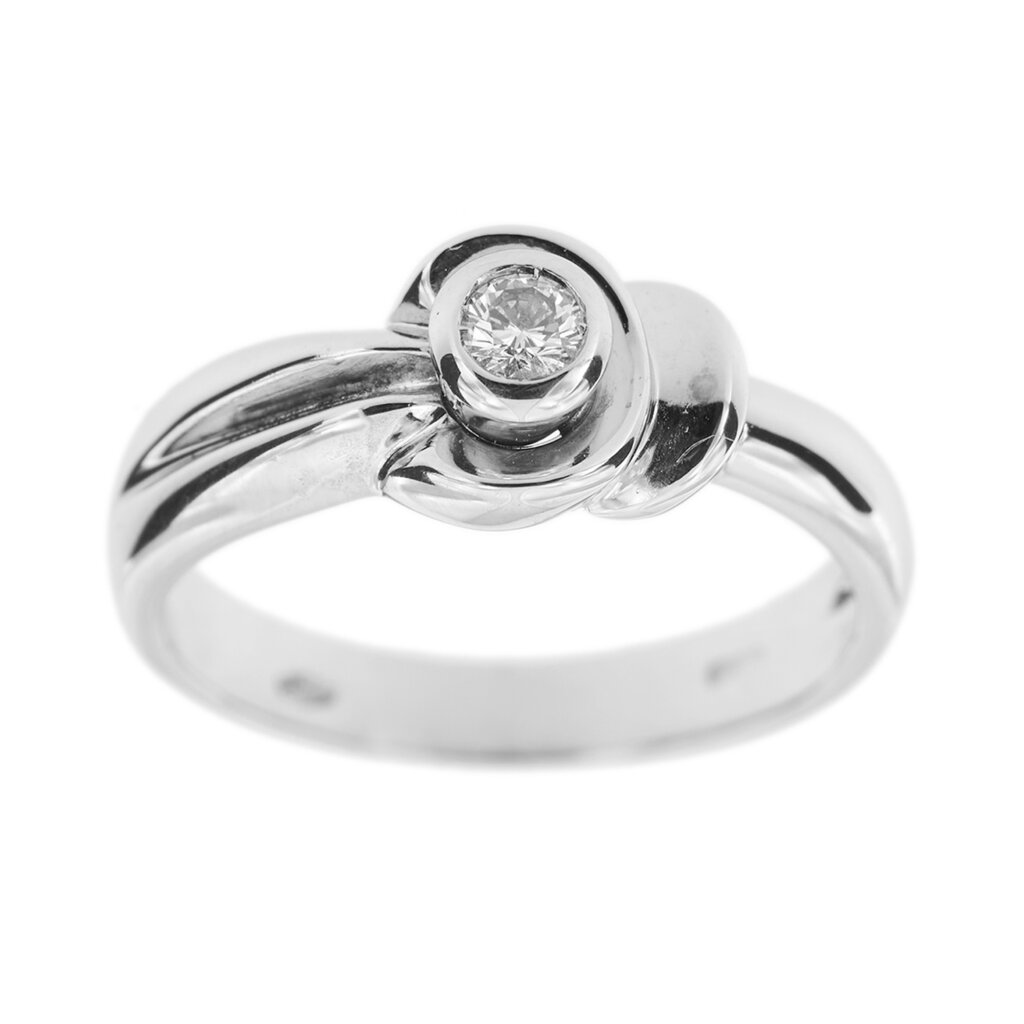 Solitaire ring 0.10 ct