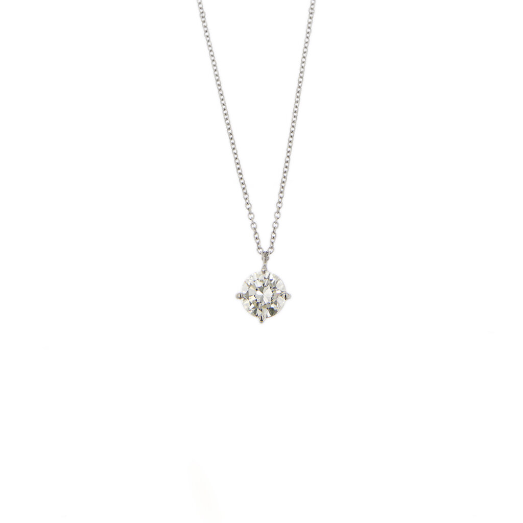 Necklace with diamond 1.00 ct