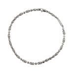 bracciale maglia traversino oro bianco 6