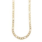 collana maglia figaro in oro giallo
