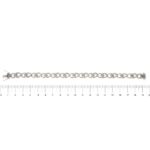 bracciale oro bianco con diamanti righello
