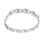 bracciale oro bianco con diamanti