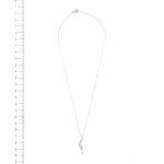 Collana maglia veneziana con ciondolo con diamanti foto paragone righello per misura gioiello in cm