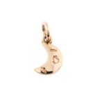 retro di ciondolo in oro rosa Dodo con diamanti