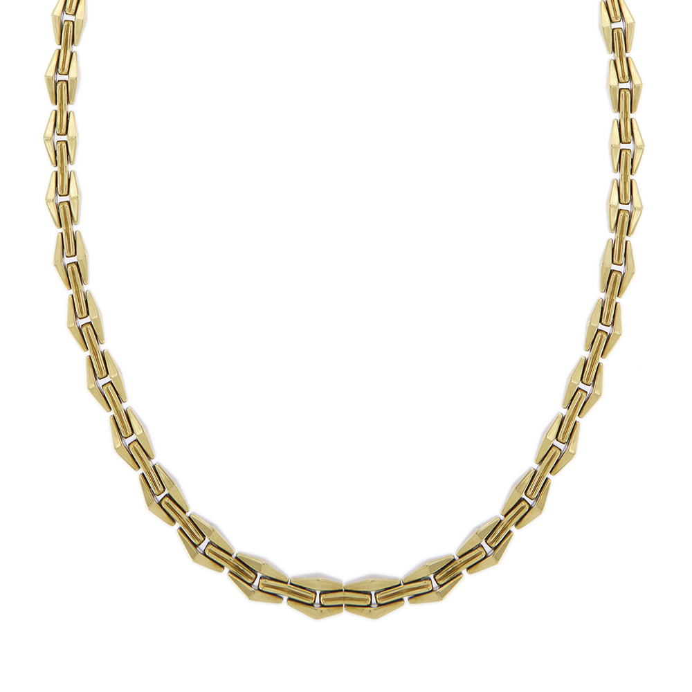 Reversible collier two golds