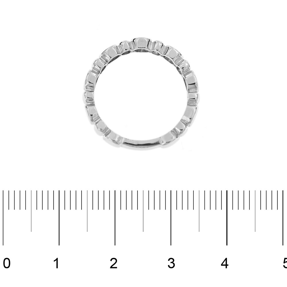 anello eternelle oro bianco con diamanti righello