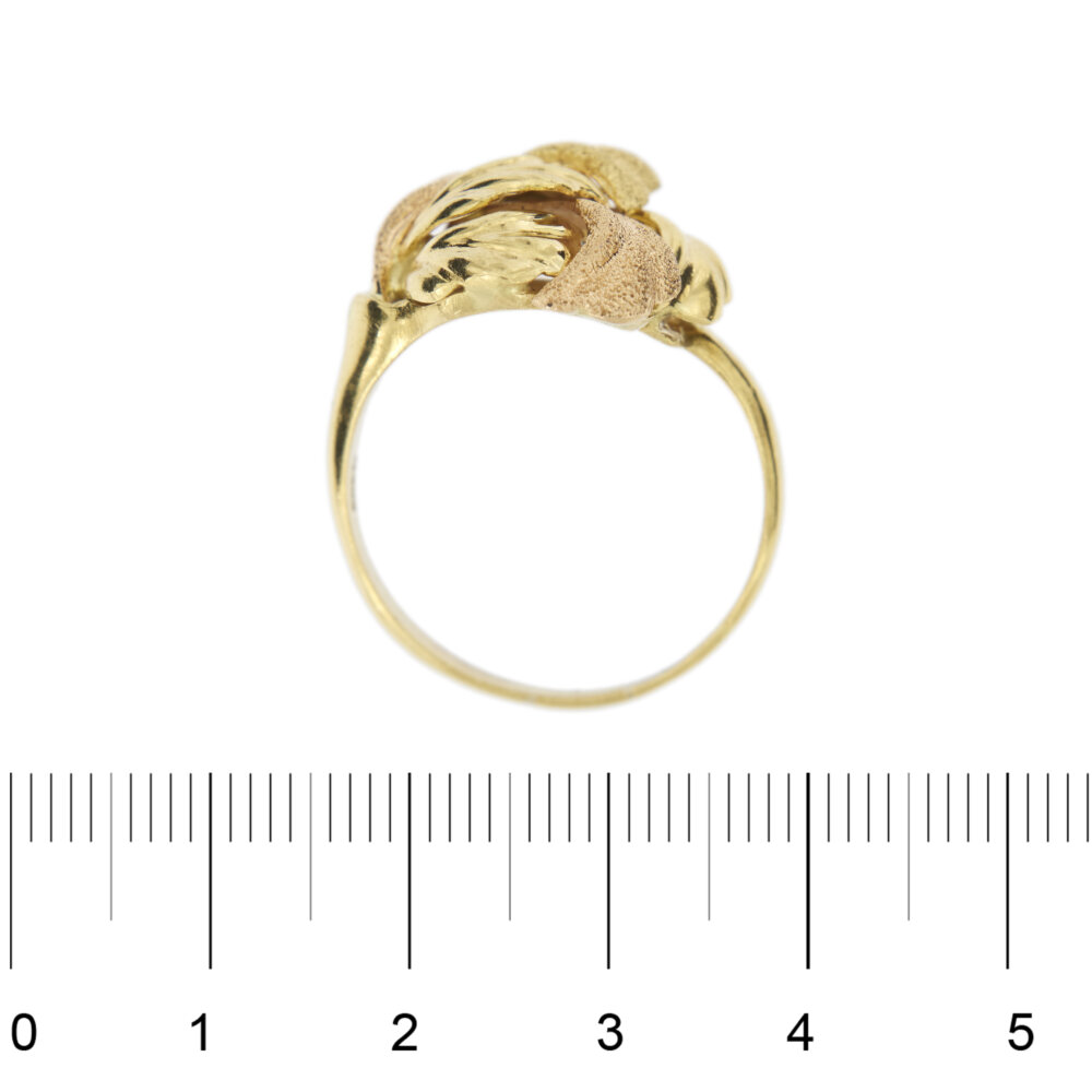 25995_anello-oro giallo-oro rosa-oro bianco-foglie 10