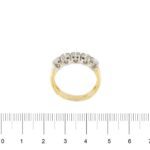 anello riviere con diamanti foto paragone righello per misura gioiello grandezza in cm