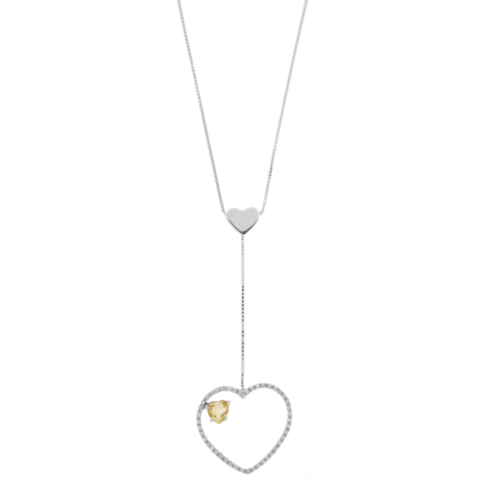 28512-collana-oro-ciondolo-cuore-quarzo-citrino-diamanti 2