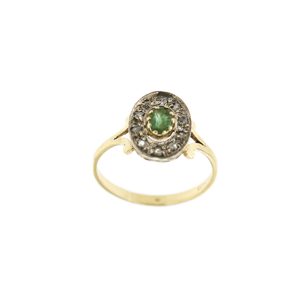 29688-anello-oro-vintage-smeraldo-diamanti 2