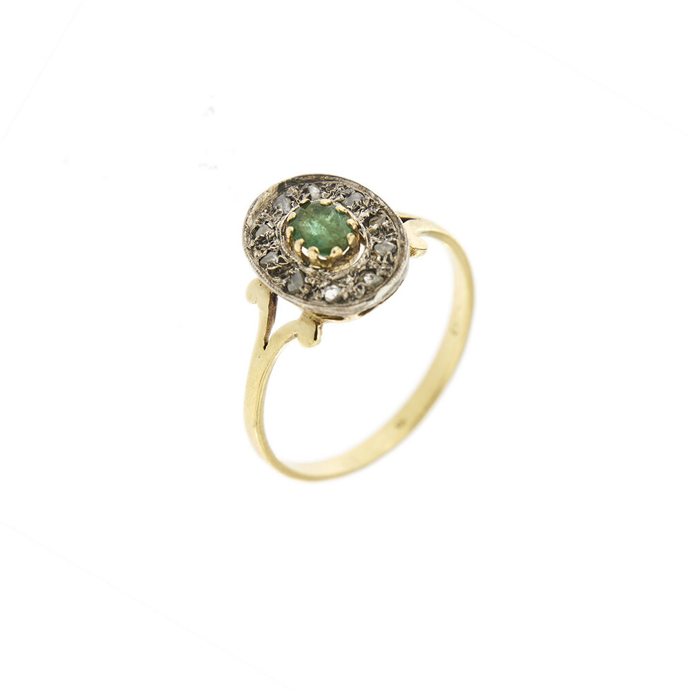 29688-anello-oro-vintage-smeraldo-diamanti 6