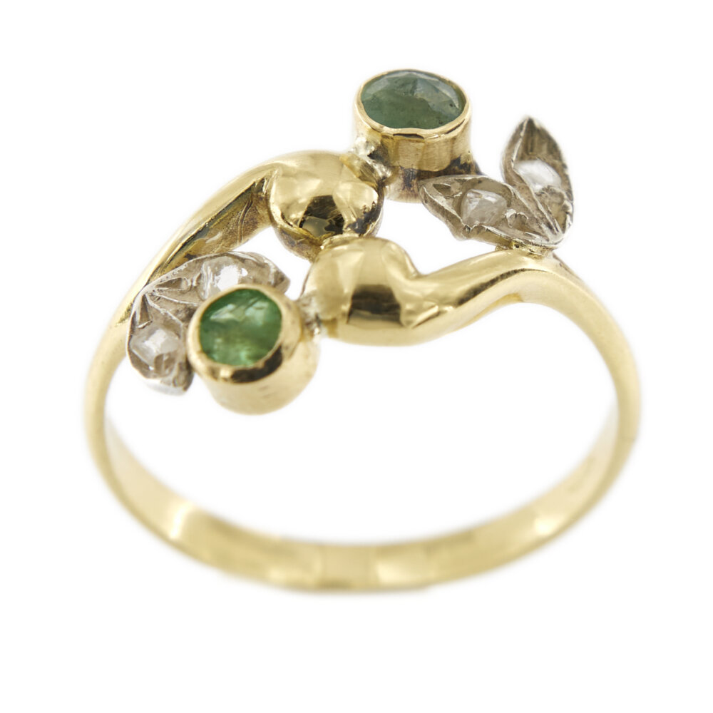 29565-anello-oro-smeraldo-diamanti-foglia 1d