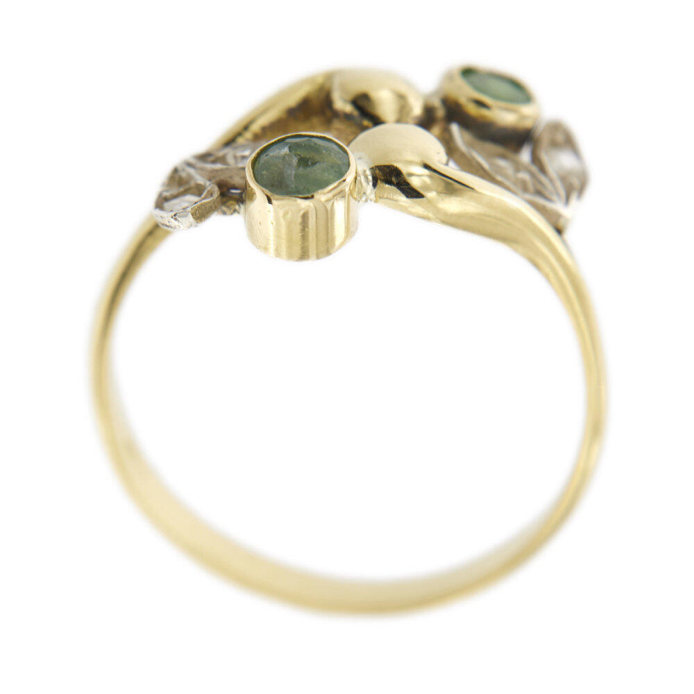29565-anello-oro-smeraldo-diamanti-foglia 4b