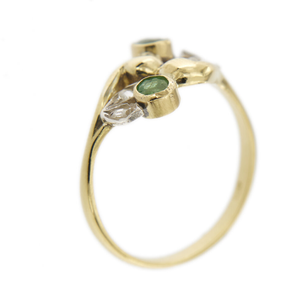 29565-anello-oro-smeraldo-diamanti-foglia 7