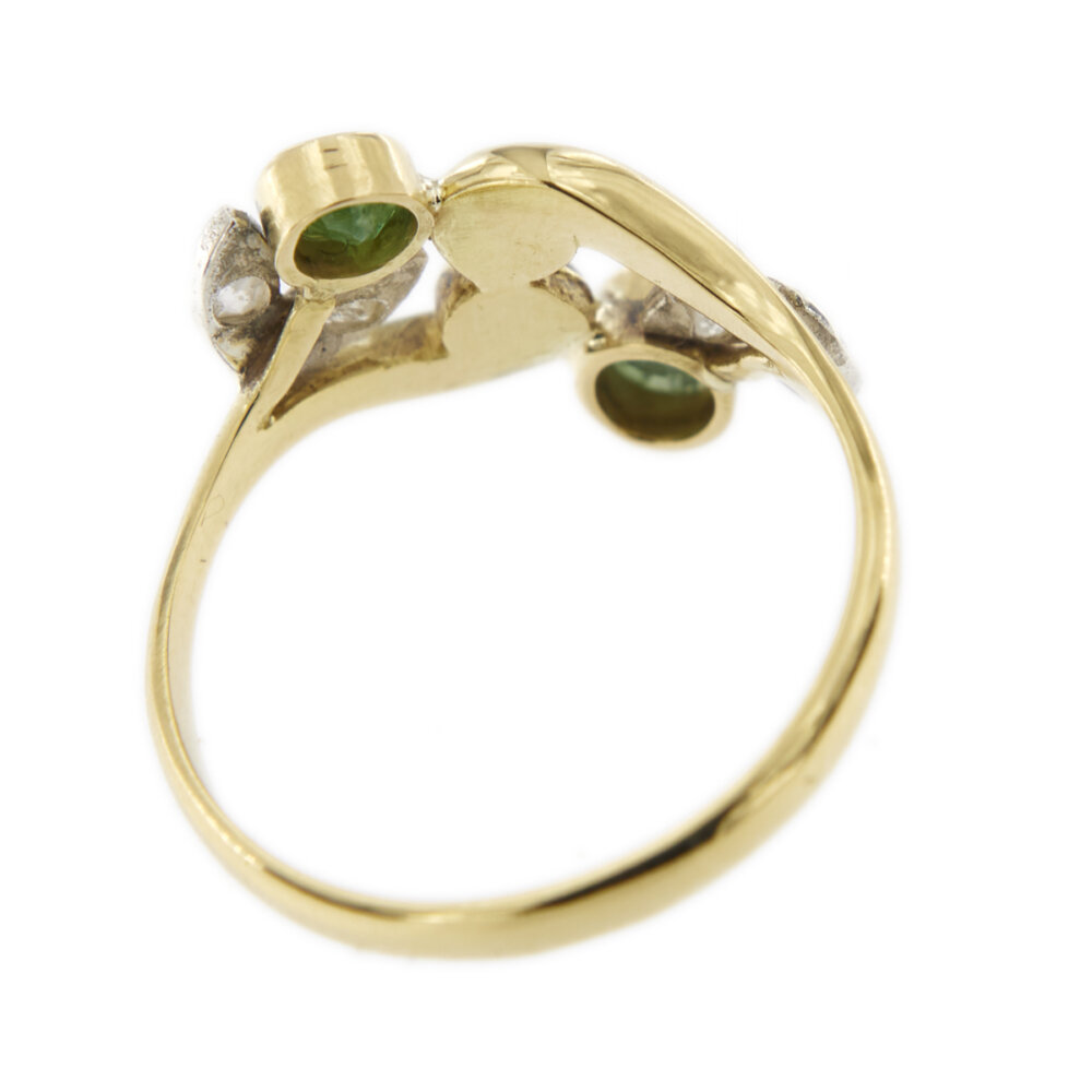 29565-anello-oro-smeraldo-diamanti-foglia 8