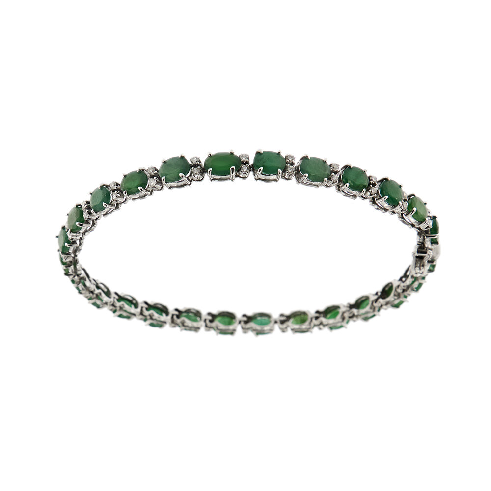 304512-bracciale-oro-tennis-smeraldo-diamanti 2