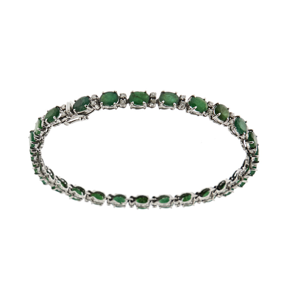 304512-bracciale-oro-tennis-smeraldo-diamanti 4