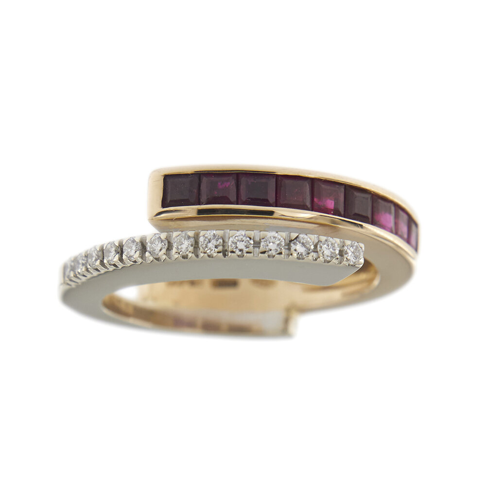 24158-anello-oro-due-ori-rubino-diamanti-alfieri & St. John 2
