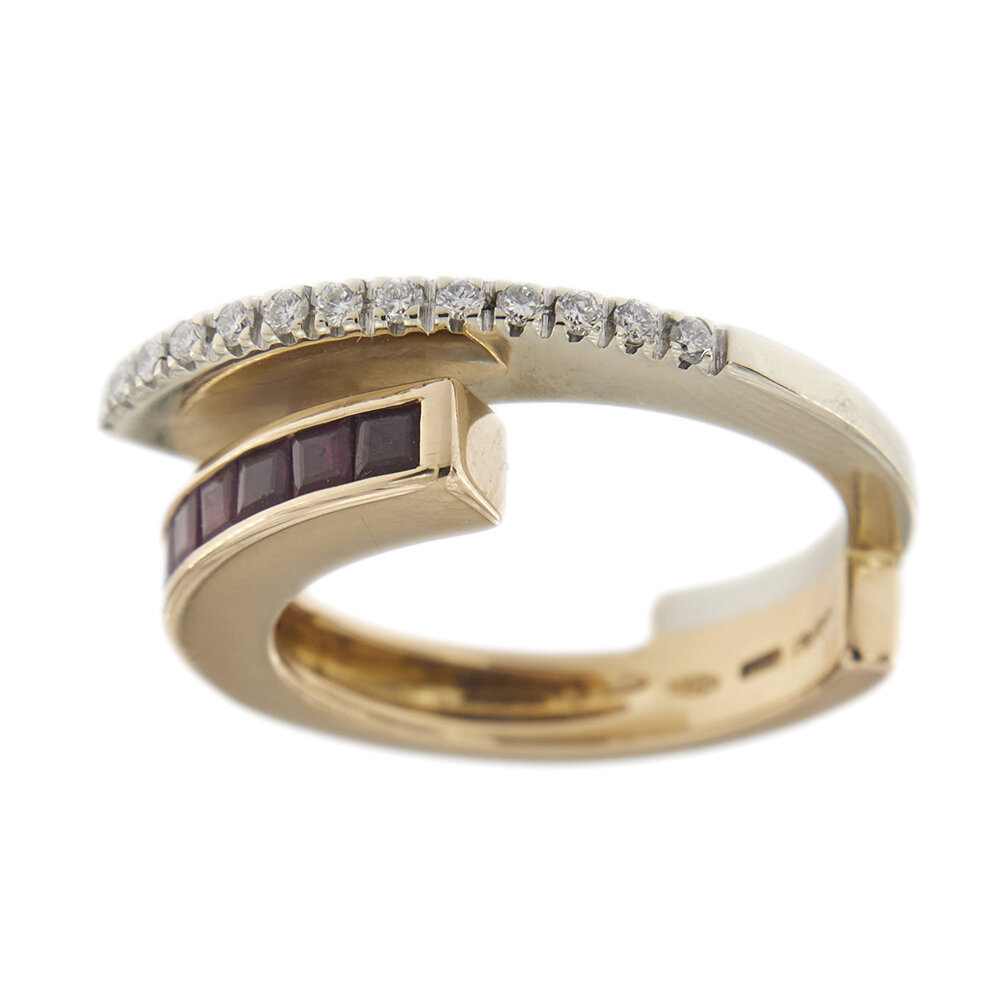 24158-anello-oro-due-ori-rubino-diamanti-alfieri & St. John 7