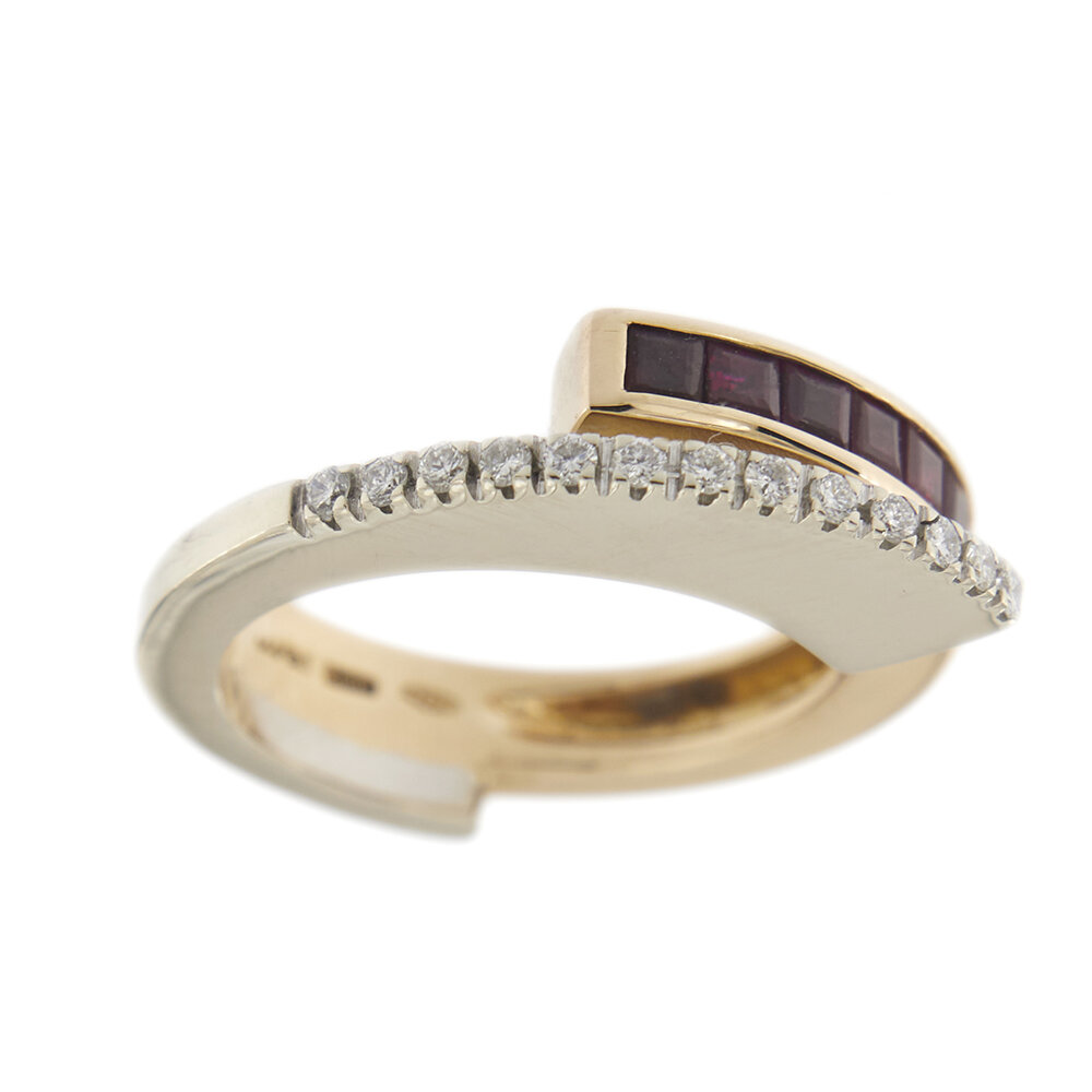 24158-anello-oro-due-ori-rubino-diamanti-alfieri & St. John 8