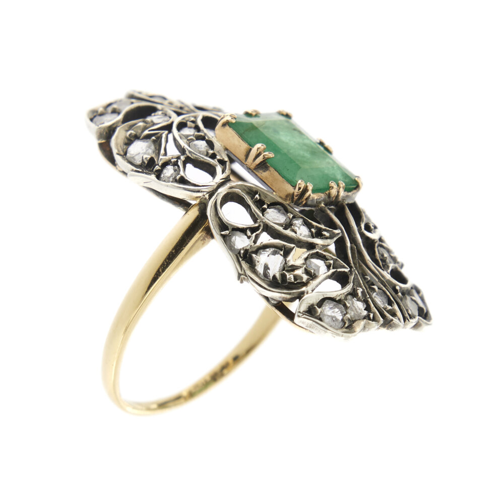 29562-anello-oro-smeraldo-diamanti-vintage 07