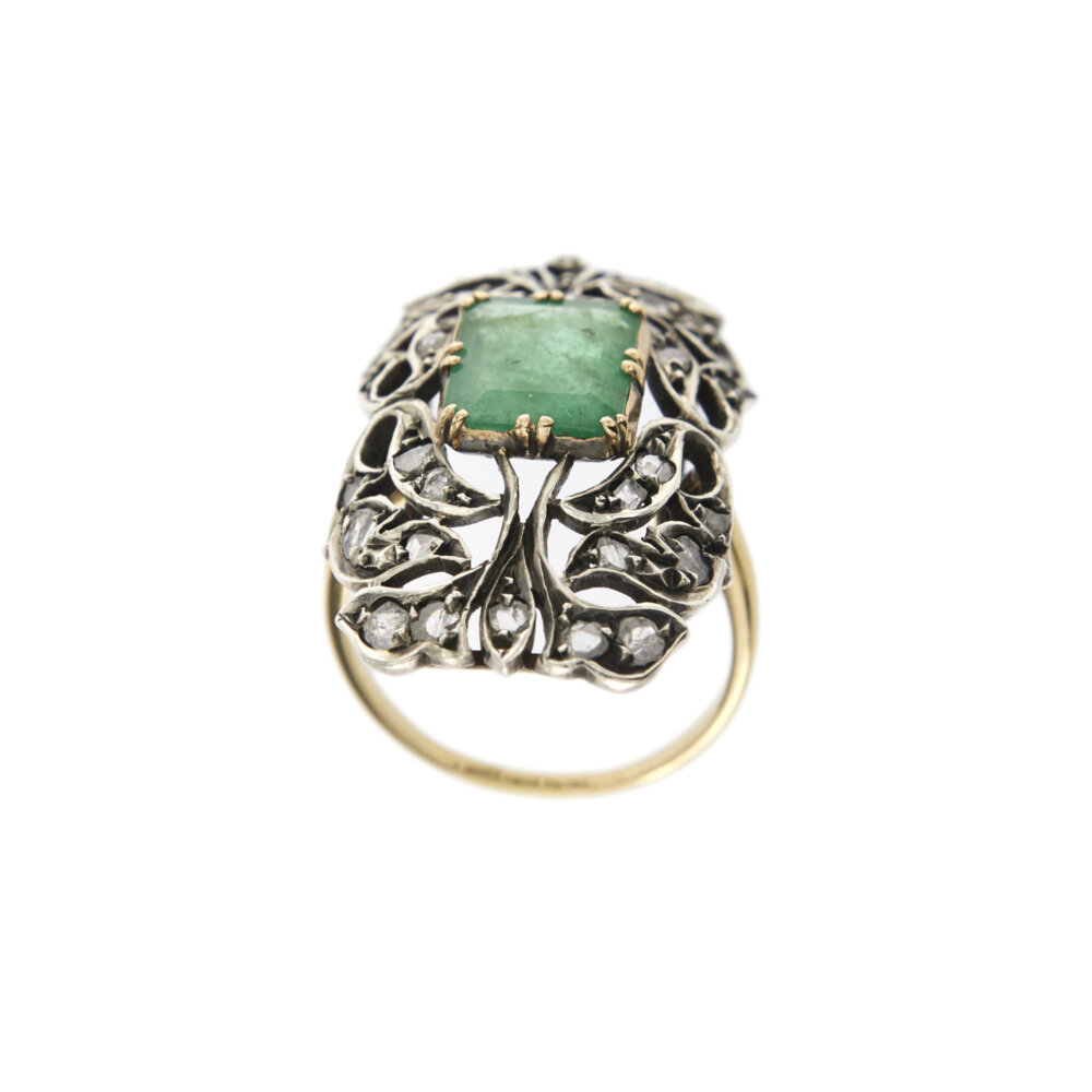 29562-anello-oro-smeraldo-diamanti-vintage 11