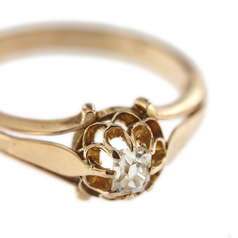30429-anello-oro-rosa-diamanti-taglio antico-vintage 10