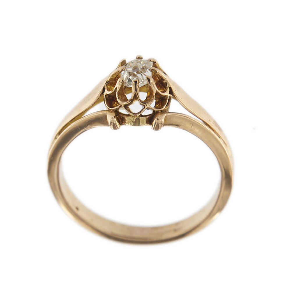 30429-anello-oro-rosa-diamanti-taglio antico-vintage 2