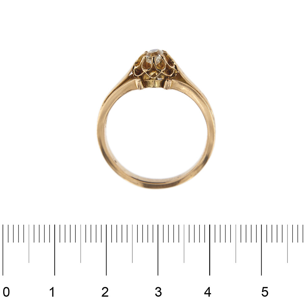 30429-anello-oro-rosa-diamanti-taglio antico-vintage 40