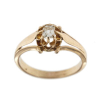 30429-anello-oro-rosa-diamanti-taglio antico-vintage 50