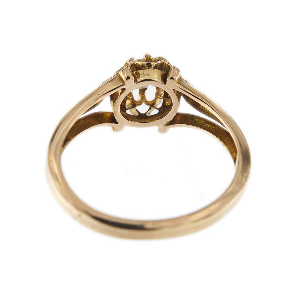 30429-anello-oro-rosa-diamanti-taglio antico-vintage 9