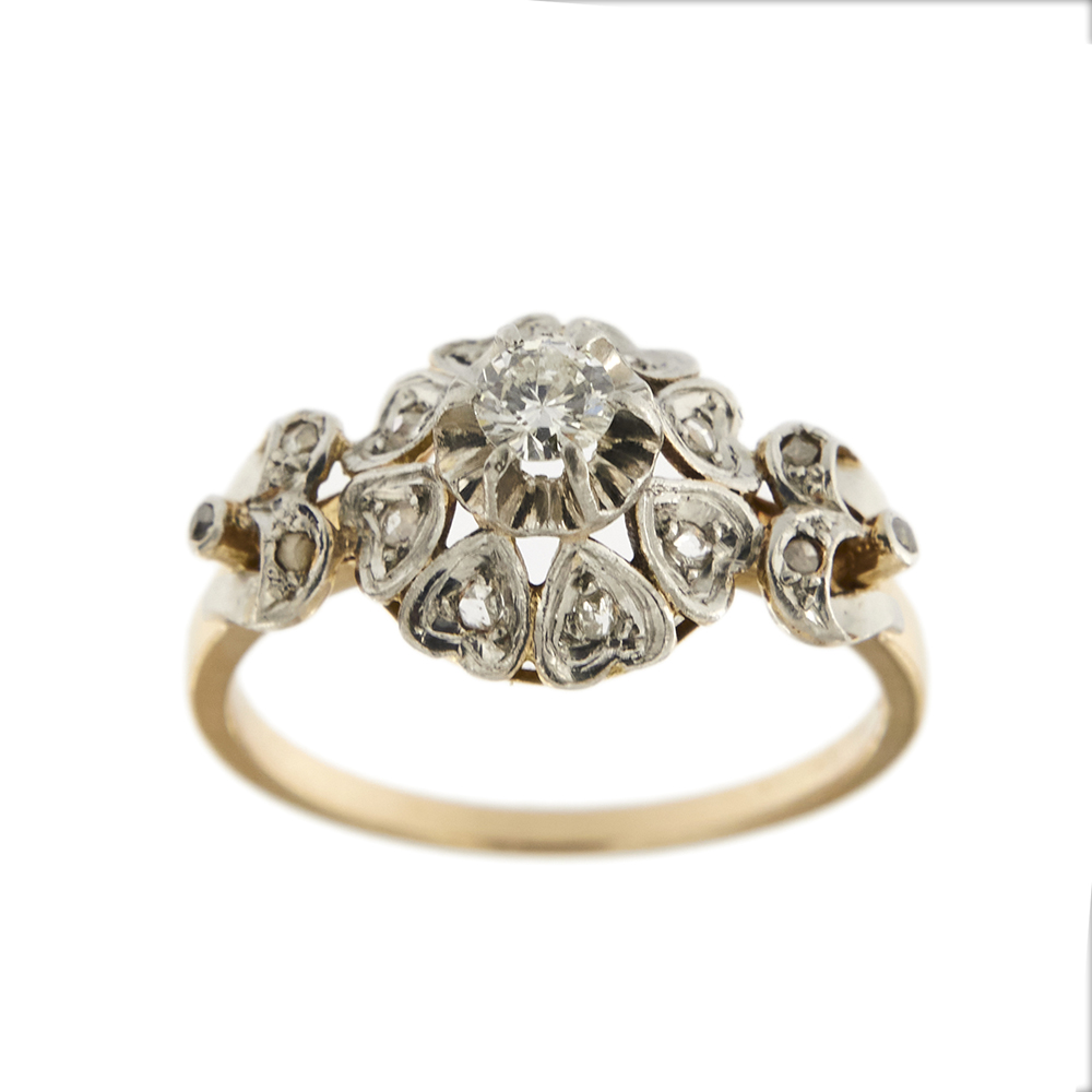 32274-anello-oro-due ori-diamanti-vintage 2