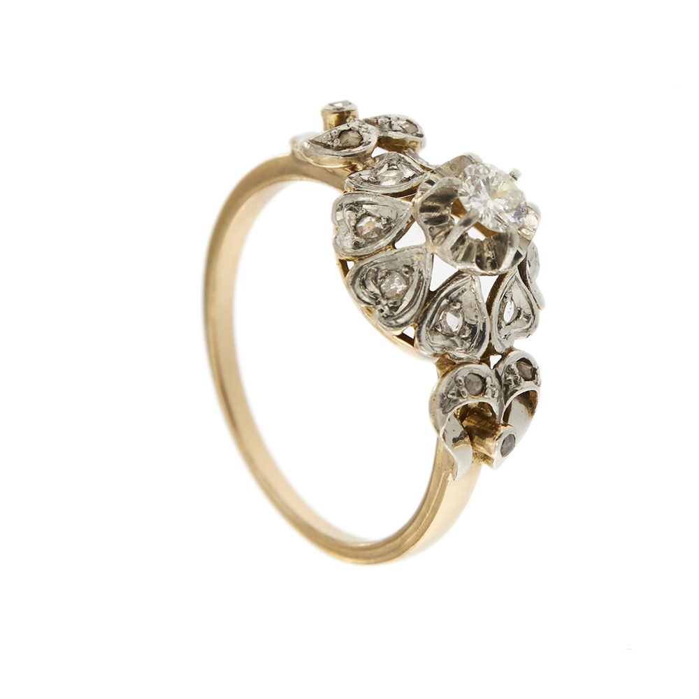 32274-anello-oro-due ori-diamanti-vintage 5
