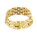 bracciale tank di anni 40 tre ori