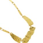 retro collier oro grezzo giallo Sforza