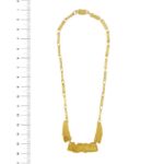 collana oro grezzo giallo Sforza foto paragone righello per misura gioiello lunghezza in cm