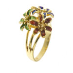 32423-anello-oro-smalto-fiori 14