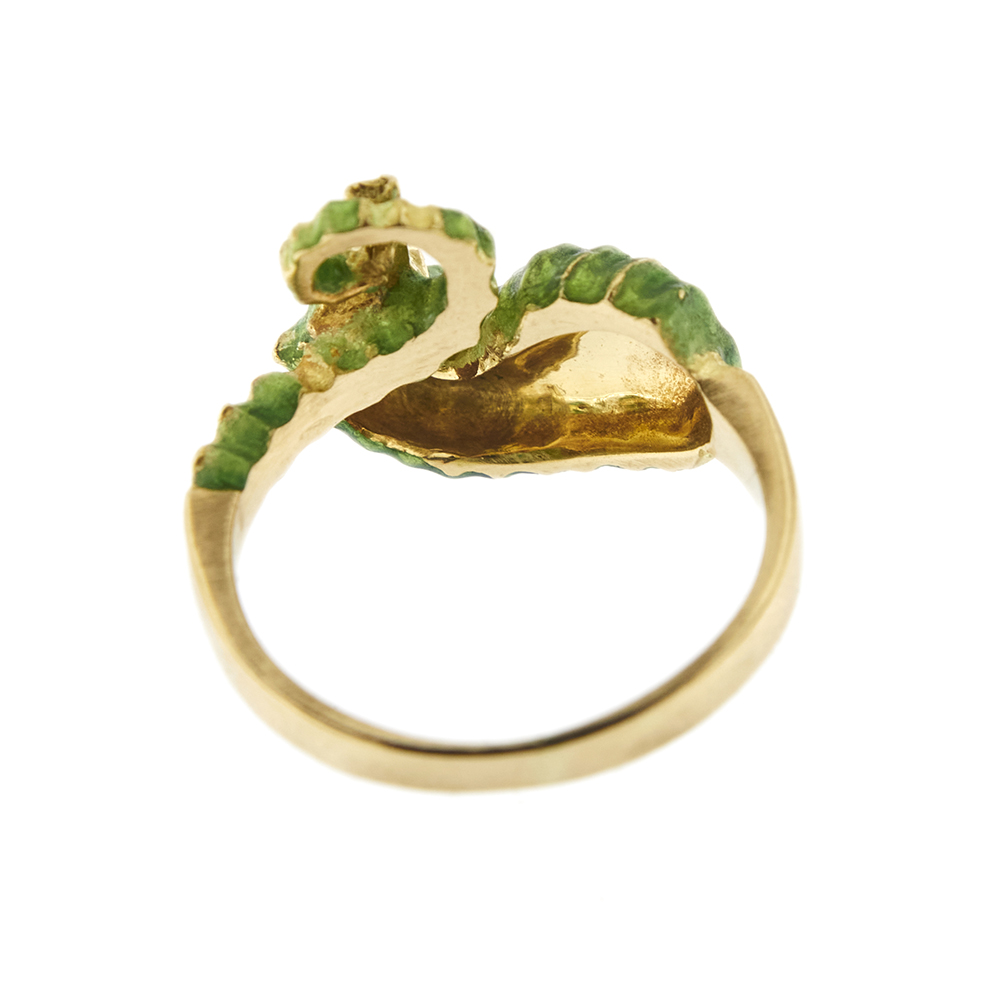 32428-anello-oro-smalto-verde-cavalluccio-marino 11