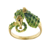 32428-anello-oro-smalto-verde-cavalluccio-marino 50